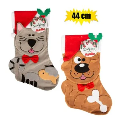 Pet Christmas Stocking with 2 FREE Toys