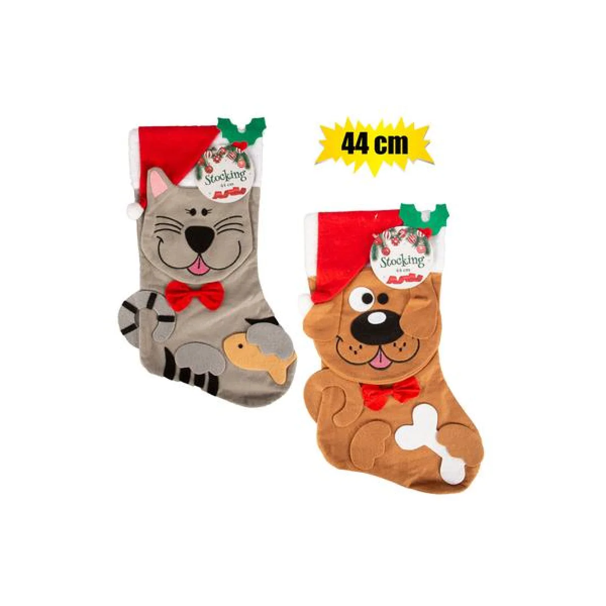 Pet Christmas Stocking with 2 FREE Toys