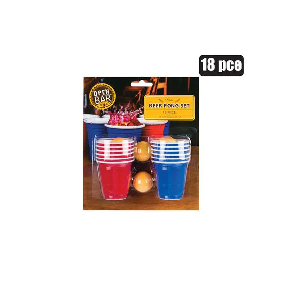 Drinking Game - Beer Pong 18 pce