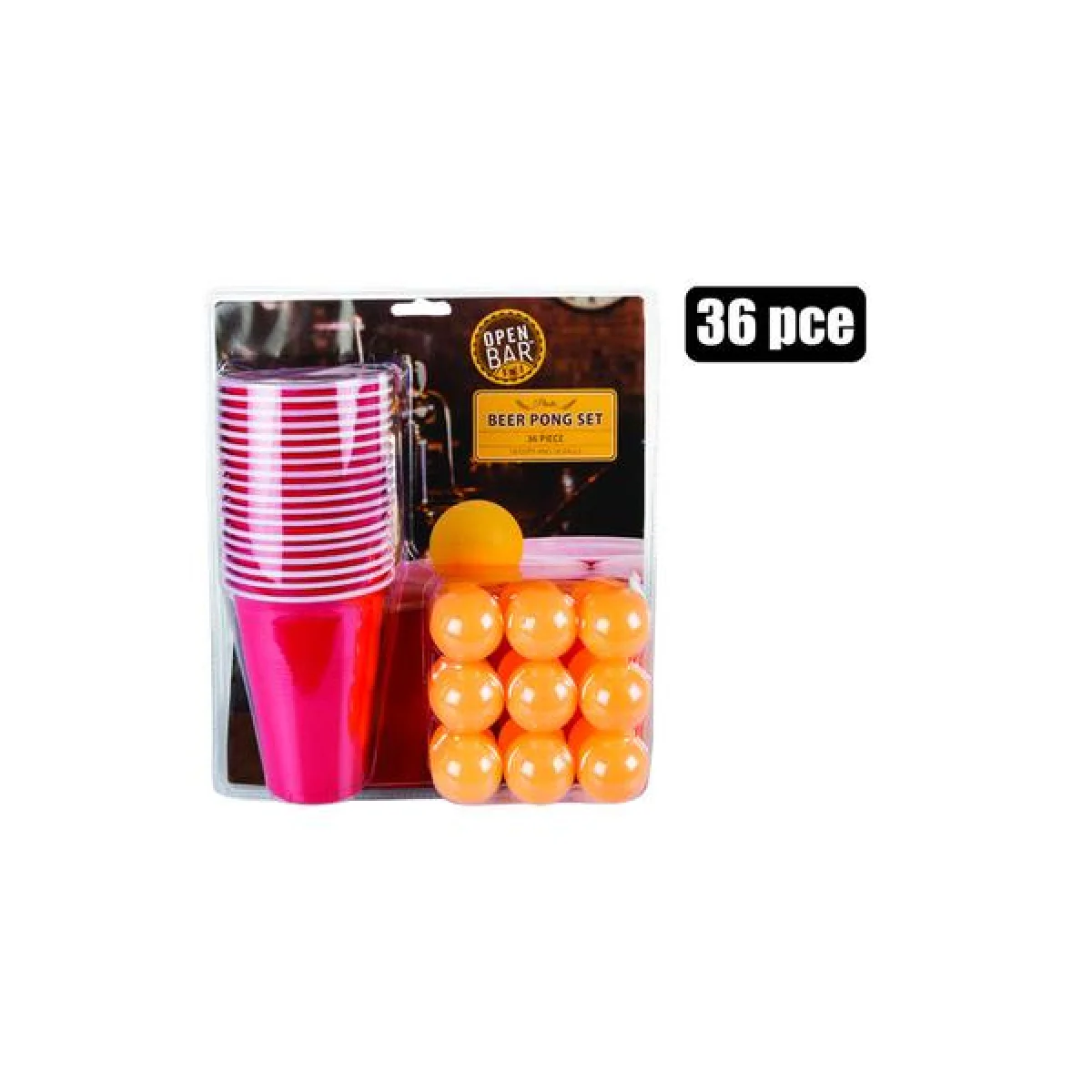 Drinking Game - Beer Pong 36 Pce
